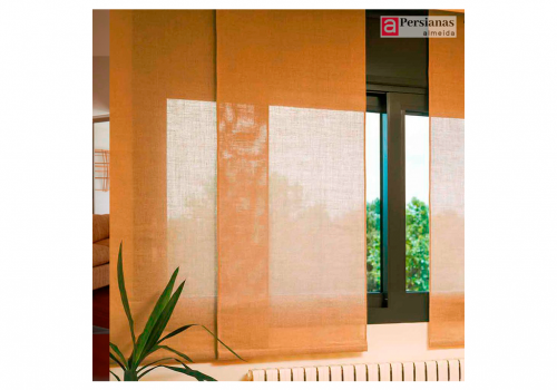 Persiana Painel / Tecido Tela Solar Screen 3% / Cor Areia