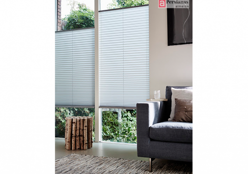 Persiana Plissada / Tecido Classic / Cor Branco
