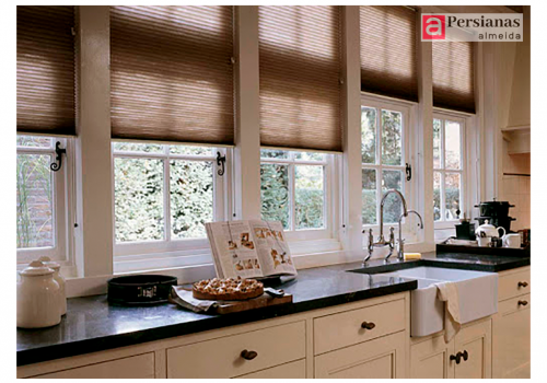 Persiana Plissada / Tecido Screen Tela Solar / Cor Cinza Escuro