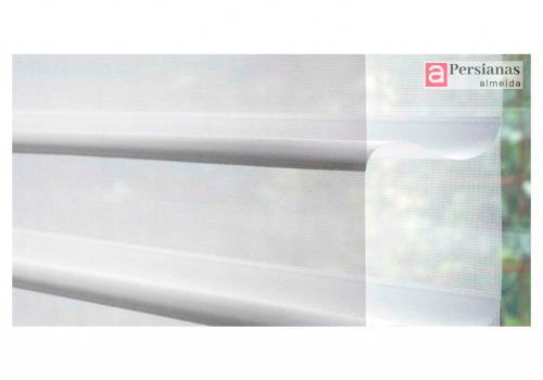 Persiana Silhouette / Tecido Cristal / Cor Branco