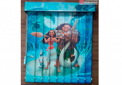 Persiana Vertical c/ Bandô / Personalizado Desenho