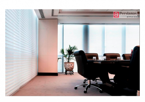 Persiana Silhouette / Tecido Tela Solar Screen / Cor Branco