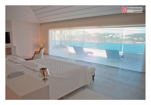 Persiana Silhouette / Tecido Tela Solar Screen / Cor Branco