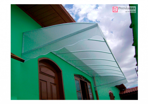 Toldo Fixo / Tecido Plastic / Cor Branco