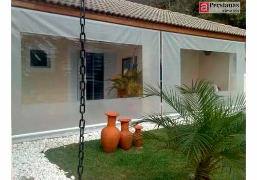 Toldo Inclinado / Tecido Lutos / Cor Branco